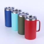 600ml Portable Stainless Steel Cup Wine Tea Beer Coffee Cups Double Wall for sale