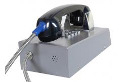 China Grey Corrosion Resistance Vandal Proof Telephone With ABS Material Handset supplier