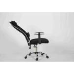 Soft Cushion High Back Office Chair , Lumbar Support Recliner With Adjustable Headrest