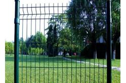 China 3d Bending Curved Garden Fence With Peach Post supplier