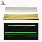 Photoluminescent Black Aluminium Stair Nosing , 8.5mm Aluminum Stair Bullnose for sale