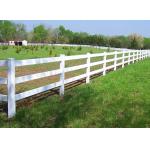 2 Rails Plastic Horse Field Fencing Equine Safety Fence Paddock Plastic Rail Fence for sale