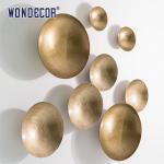 Customized Geometry Metal Wall Art Sculpture Round Bowl Heavy Weight for sale