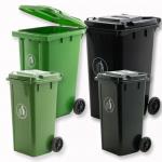 Bin Hand Push Dustbin Recycle Outdoor Garbage Bin Trash Bin Garbage Cans with Pedal Lid for sale
