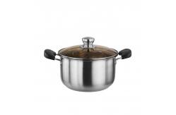 China Competitive price bakelite handle stainless 201 casserole soup cooking pot supplier