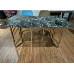 Electrostatic Paint Surface 75cm Wrought Iron Marble Table
