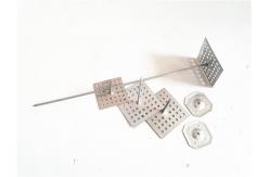 China 12ga Diameter Insulation Hanger Pins , Perforated Base Insulation Pins 250mm Length supplier