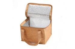China Foldable Leakproof Jute Insulated Lunch Bag Washable Portable supplier