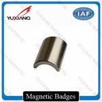 Powerful NdFeB Neodymium Arc Magnets Custom Size For Magnetic Coupling for sale