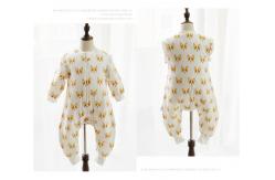 China Decorated Colorful Printing Newborn Baby Jumpsuit Breathable Eco - Friendly supplier