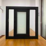 Double Glaze Glass Customized Aluminum Window Frosted Glass Hook Lock