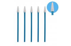 China Small Pointed Dacron Head Polyester Tip Swab 3 Lint Free Double Layer supplier