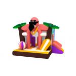 OEM Outdoor Bounce House Combo Flamingo Cartoon Theme Inflatable Bouncer With Slide for sale