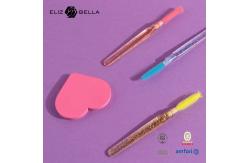 China OEM Disposable Silicone Mascara Wands Crystal Handle Silicone Eyelash Brush supplier
