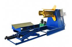China Single Head 600-1400mm Sheet Metal Decoiler Coil Unwinder Machine supplier