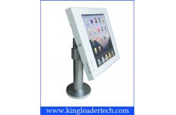 China Metal Ipad Kiosk Enclosure Desktop Rugged With 360 Degree Rotatable Bracket supplier