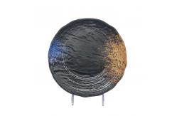 China Restaurant Personalised Melamine Round Plate Anti Scratch Galaxy Pattern supplier