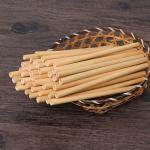 Handmade Bamboo Drinking Straw Sets Reusable with Straw Cleaning Brush