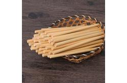 China Handmade Bamboo Drinking Straw Sets Reusable with Straw Cleaning Brush supplier