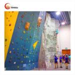 Auto Belay Rope Climbing Wall Artificial Kids Mobile Rock Climbing Wall for sale