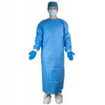 Disposable Doctor SMS Surgical Gown With Knitted Wrist For Hospital for sale