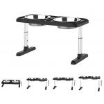 Elevated Double Raised Dog Bowls  Dog Bowl And Adjustable Food Height for sale