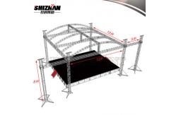 China Portable Folding Truss System Aluminum Lighting Truss Electric Galvanized supplier