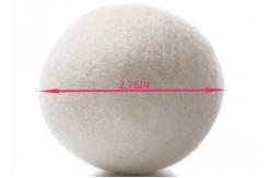 China 2.76 Inch Handmade No Lint Organic Wool Felt Balls supplier