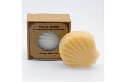 China 7.8*7.5cm Shell Shape Konjac Sponge supplier