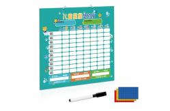 China Reusable Durable Preschool Reward Chart With EVA Magnetic Star supplier