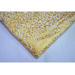Metallic Ink Printing Plain Cotton Fabric With Beautiful Gold Color for sale