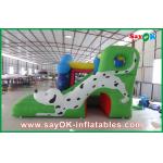 Multi-color Oxford Cloth Inflatable Bounce Castle With Slide For Amusement Park for sale