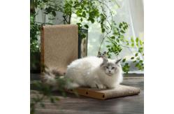 China L Shape Right Angle Cat Scratching Cardboard With Ball Cat Scratching Toys supplier