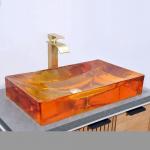 Modern Glass Sink Bowl With CUPC Certificate 1 Hole 5 Year Warranty for sale