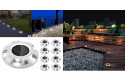 China UFO Shape Aluminum Casting Solar Dock Light Pathway LED Guide Light supplier