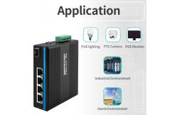 China Gigabit Ethernet 5 Port Industrial Grade Switch With SFP Fiber Port supplier