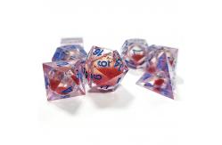 China Red flow sand Resin multi -noodle tablet game dice set  dnd dice supplier