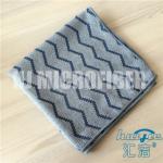 Microfiber Cleaning Cloth 40*40cm square piped w-style jacquard household knitted cleaning towel for sale