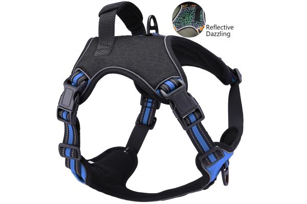 Custom Design Dazzling Heavy Duty Large Dog Harness Thickened No Pull