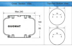 China Goodyear W01-358-7598 Firestone Air Spring Industrial Maximum Stroke 120mm Stud M8 supplier