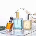 10ml 15ml Flat Square Perfume Oil Spray Bottle Luxury Glass Material for sale