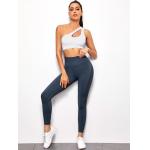 Solid Wideband Waist Sports Leggings for sale