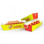 Custom Printed Logo Hot Dog Boxes  Sandwich Bags  Kraft Paper Fast Food Packaging for sale