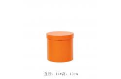 China Customized Cardboard Flower Cylinder Box With Gold Hot Stamp supplier