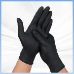 Anti Puncture Disposable PVC Gloves Easy Animal Handling Black Color for sale