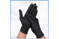 China Disposable Black PVC Hand Gloves For Food Handling Latex Free supplier