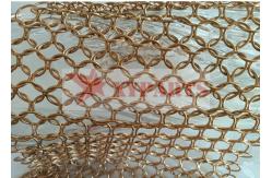 China Stainless Steel Architectural Ring Mesh Curtain For Partitioning supplier
