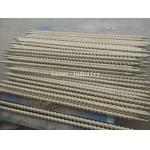 Steel Rollers with Kevlar ropes used on northglass landglass tempering furnace for sale