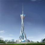 Q345 Three Sided Lattice Steel Triangle Fm Television Broadcast Towers Section
