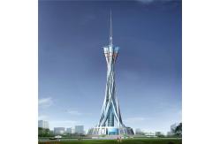China Q345 Three Sided Lattice Steel Triangle Fm Television Broadcast Towers Section supplier